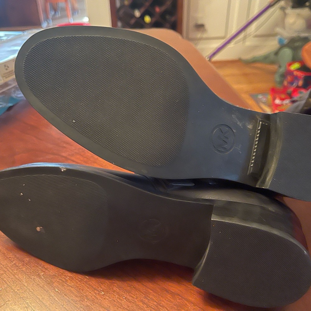 Black Leather Ankle Boots with Buckle - Picture 5 of 6